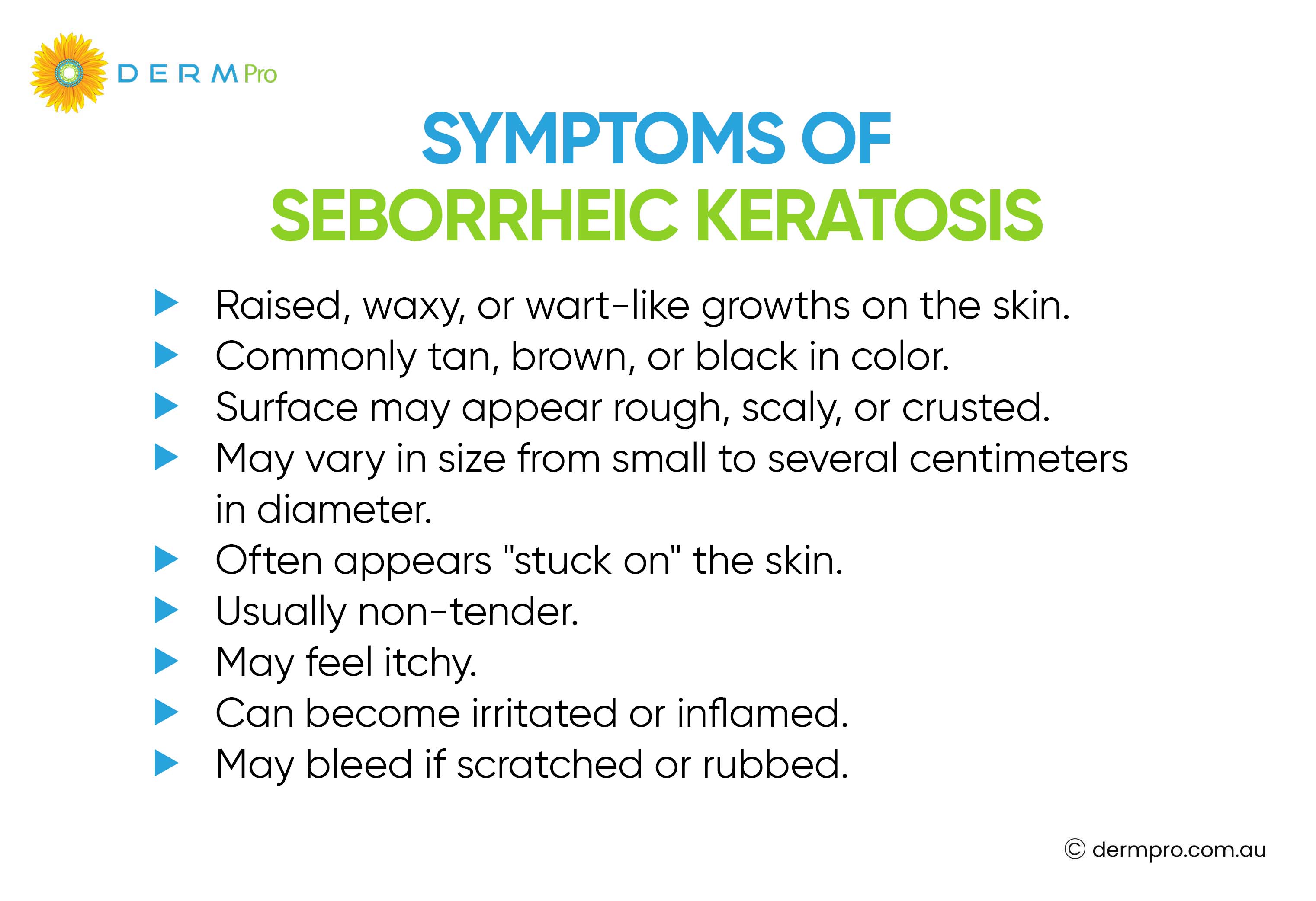 Symptoms of Seborrheic Keratosis